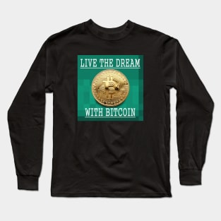 Bitcoin Gold Cryptocurrency Digital Assets Long Sleeve T-Shirt